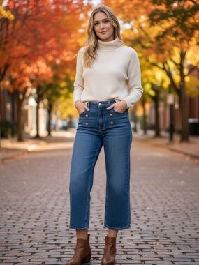 EST. 1946 Denim Hi-Rise Flare Jeans Sz 14P NWT